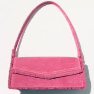 NWT ZARA FABRIC SHOULDER BAG PINK